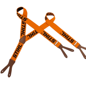 Bretelles, 120 cm, orange, à boutonner