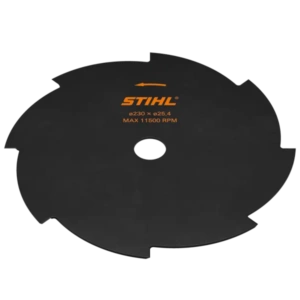 Couteau à herbe, 8 dents, 255 mm