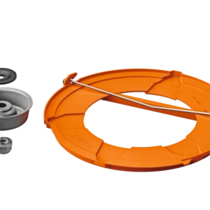 Jeu de pièces de montage, pour couteau à herbe et couteau à taillis, avec protection de transport